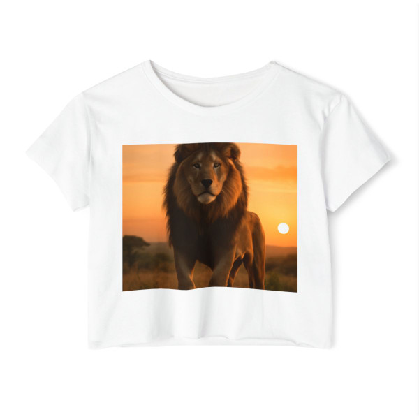 Majestic Lion Spirit - Women's Festival Crop Top