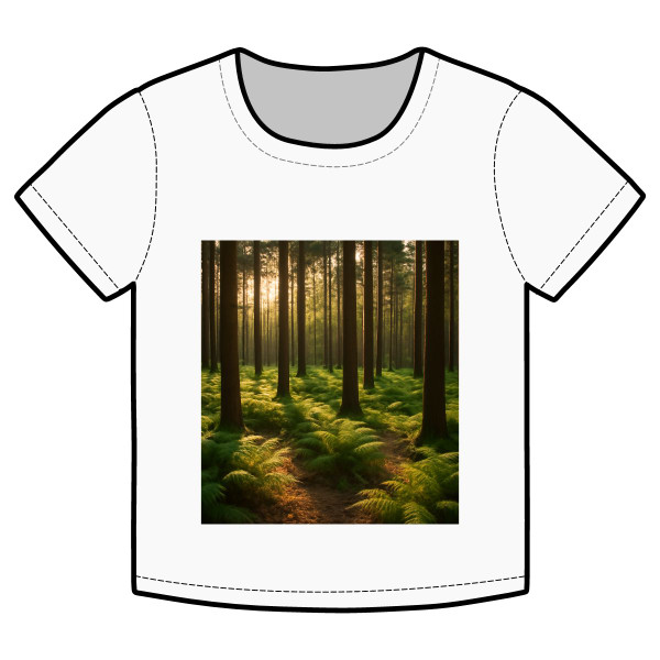 Whispering Forest Pines - Organic Rib Baby Tee
