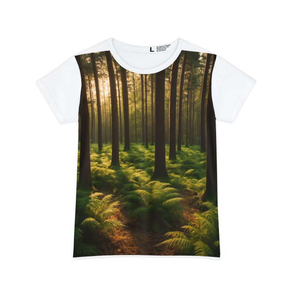 Whispering Forest Pines - Women's Short Sleeve Shirt (AOP)