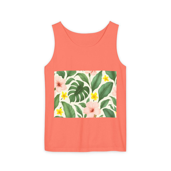 Botanical Bliss Retreat - Unisex Garment-Dyed Tank Top