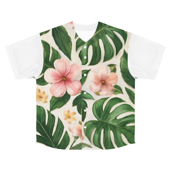 Botanical Bliss Retreat - Men's Baseball Jersey (AOP)