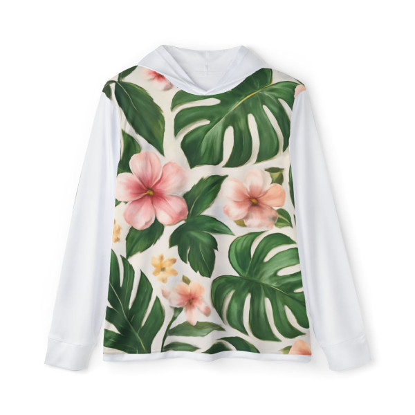 Botanical Bliss Retreat - Men's Sports Warmup Hoodie (AOP)