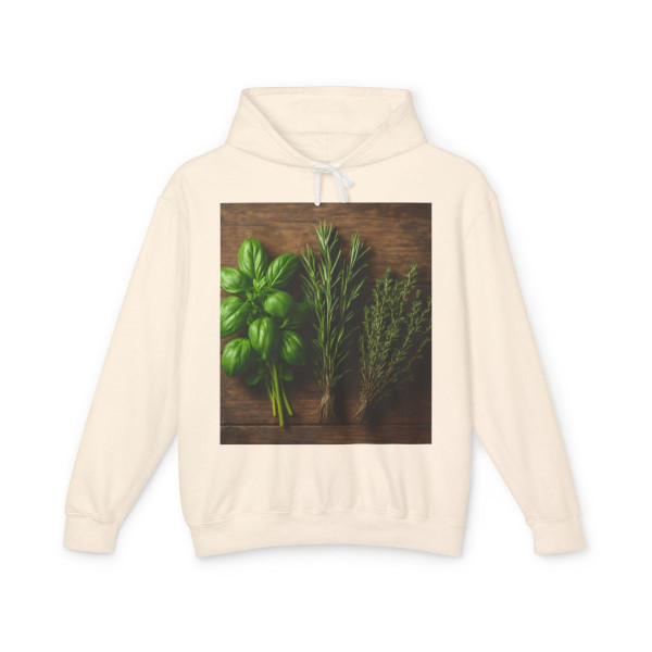 Savory Herb Medley - Unisex Lightweight Hooded Sweatshirt