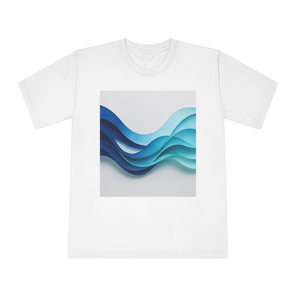 Fractal Wave Harmony - Unisex Classic Crewneck T-Shirt