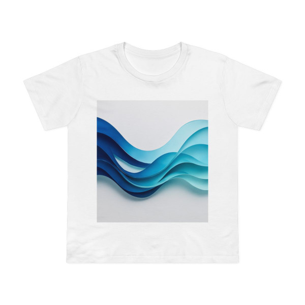 Fractal Wave Harmony - Women’s Maple Tee 