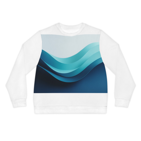 Fractal Wave Harmony - Lightweight Sweatshirt (AOP)