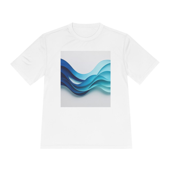 Fractal Wave Harmony - Unisex Moisture Wicking Tee