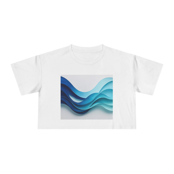 Fractal Wave Harmony - Women's Crop Tee