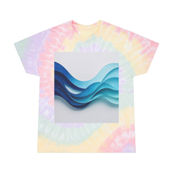 Fractal Wave Harmony - Tie-Dye Tee, Spiral