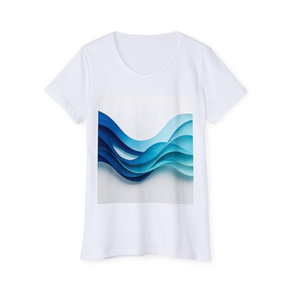 Fractal Wave Harmony - Women's Organic Short Sleeve T-Shirt