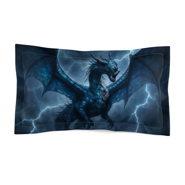 Ethereal Storm Dragon - Microfiber Pillow Sham