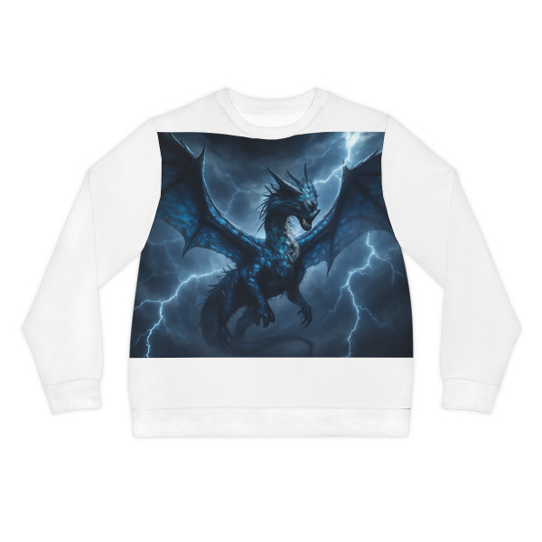 Ethereal Storm Dragon - Lightweight Sweatshirt (AOP)