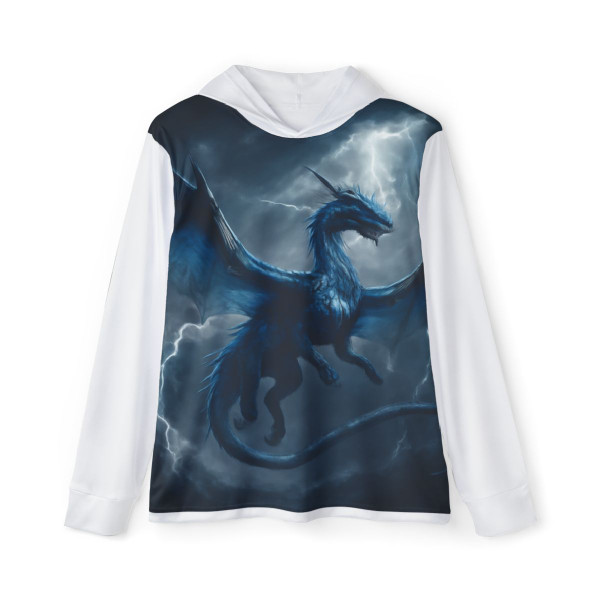 Ethereal Storm Dragon - Men's Sports Warmup Hoodie (AOP)
