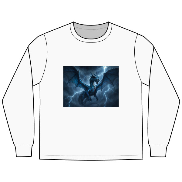 Ethereal Storm Dragon - Men's Long Sleeve Tee