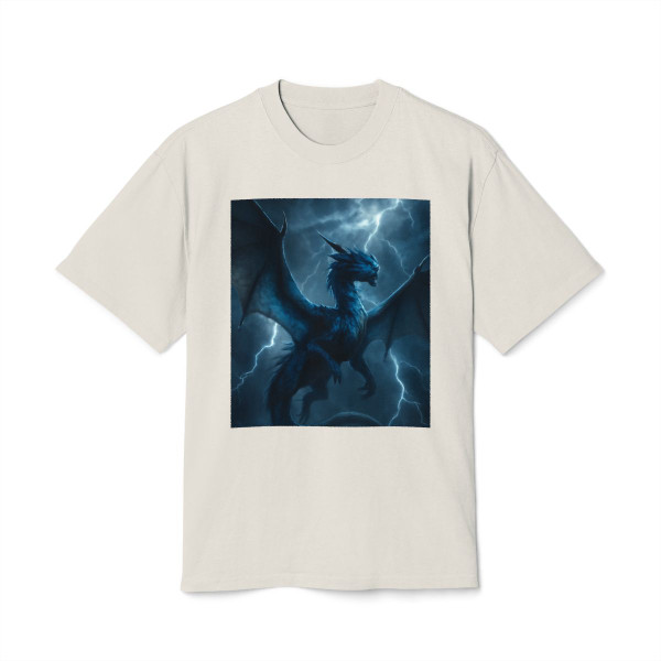 Ethereal Storm Dragon - Unisex Heavy Faded Tee