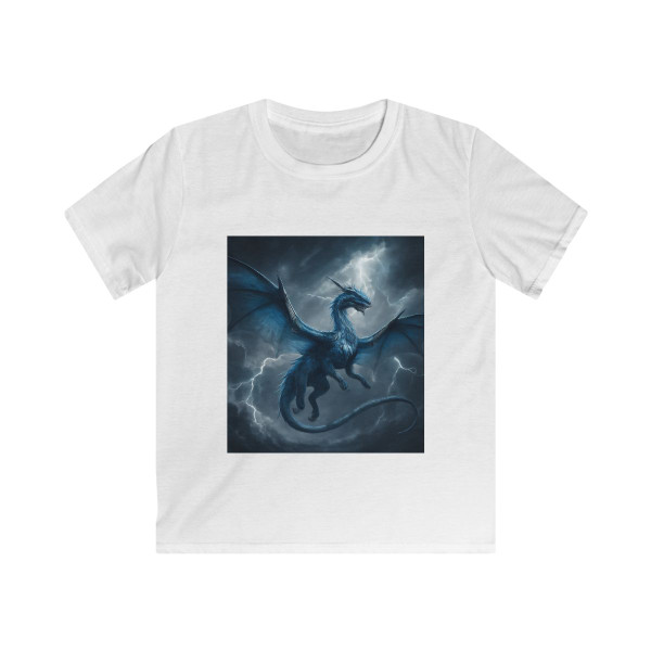 Ethereal Storm Dragon - Kids Softstyle Tee