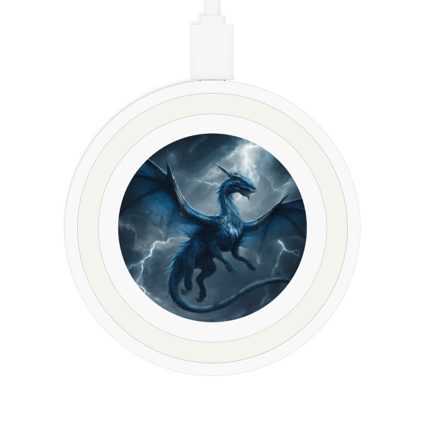 Ethereal Storm Dragon - Quake Wireless Charging Pad