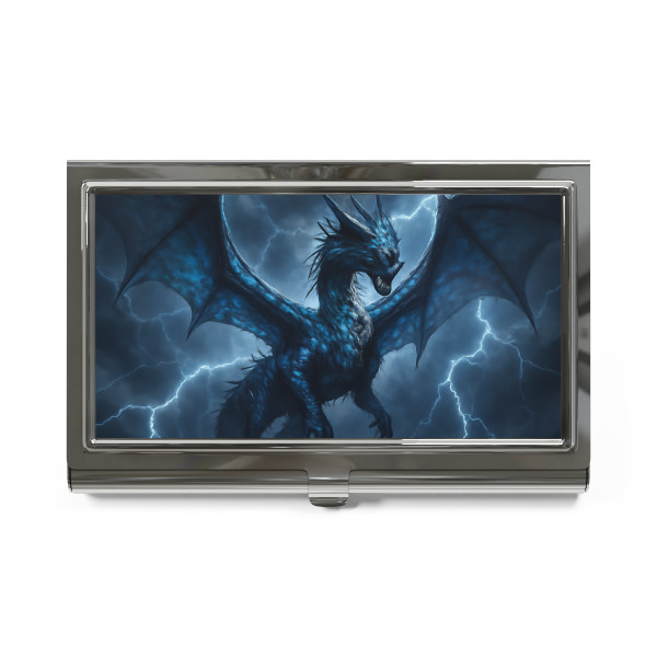 Ethereal Storm Dragon - Business Card Holder