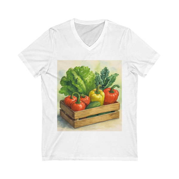 Savor the Harvest - Unisex Jersey Short Sleeve V-Neck Tee