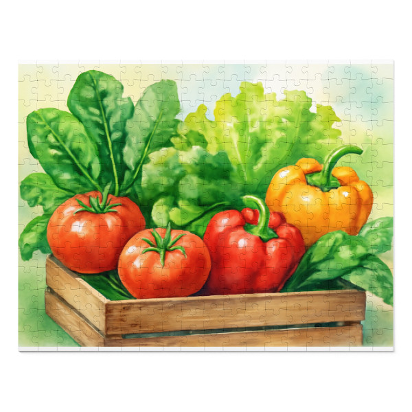 Savor the Harvest - Jigsaw Puzzle with Tin
