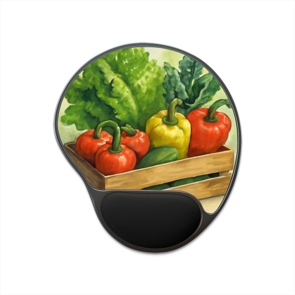 Savor the Harvest - Mouse Pad With Wrist Rest Savor the Harvest - Mouse Pad With Wrist Rest