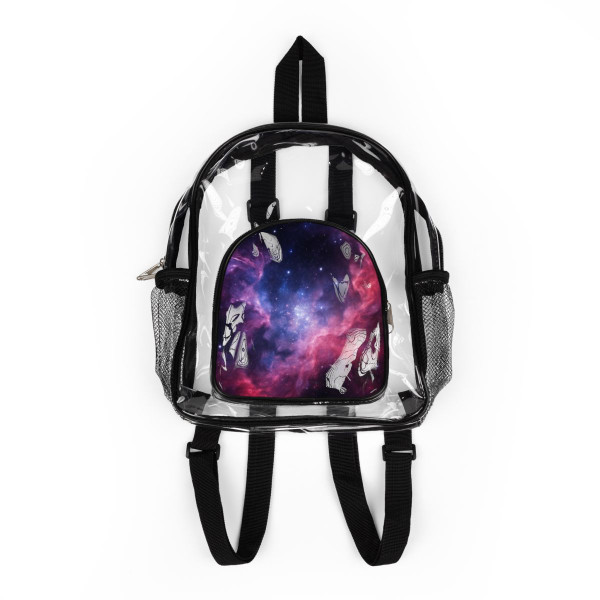Ethereal Cosmic Voyage - Clear Stadium Backpack