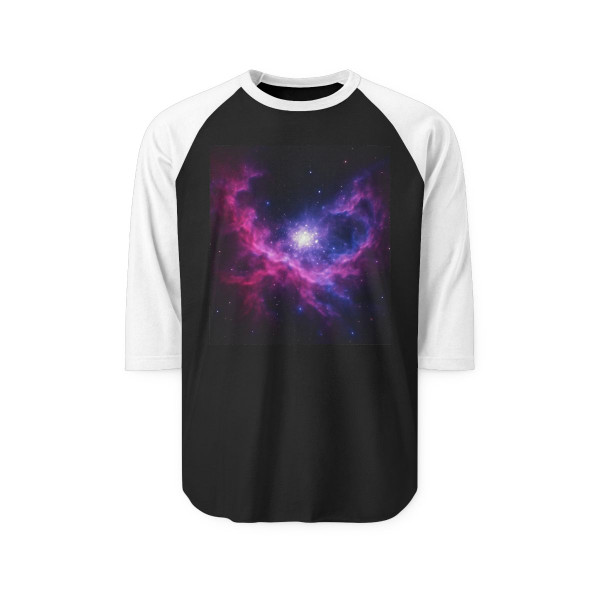 Ethereal Cosmic Voyage - Unisex Three-Quarter Sleeve Raglan Shirt