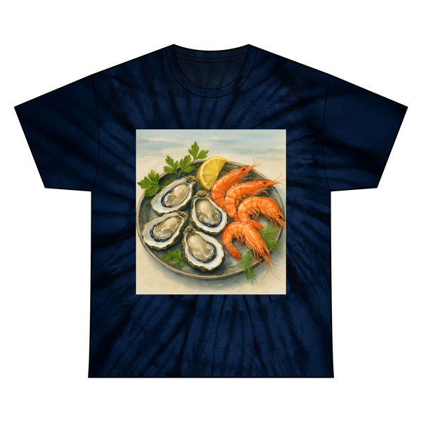 Flavors of the Sea - Unisex Tie Dye Cotton Tee