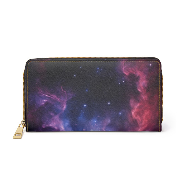 Ethereal Cosmic Voyage - Zipper Wallet