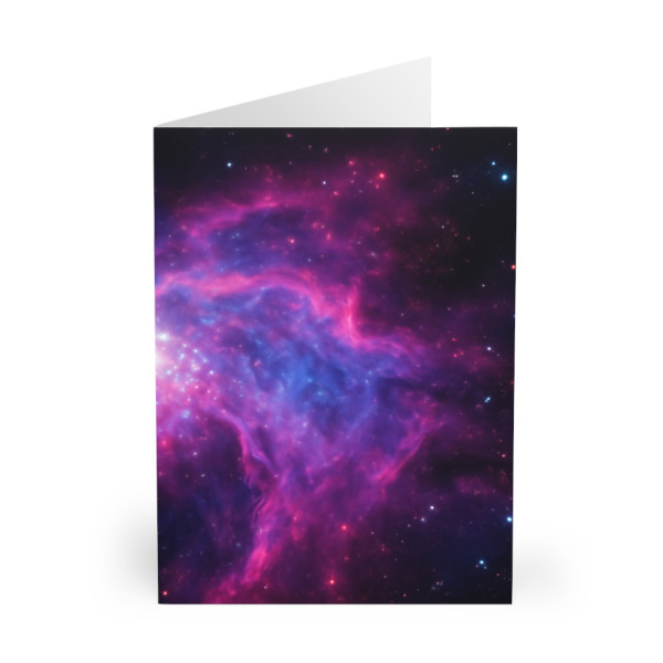 Ethereal Cosmic Voyage - Greeting Cards (5 Pack)