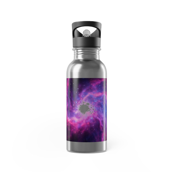 Ethereal Cosmic Voyage - Stainless Steel Water Bottle With Straw, 20oz