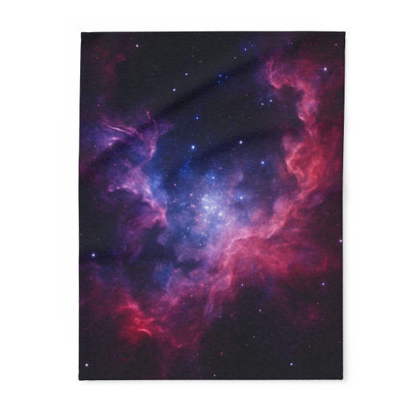 Ethereal Cosmic Voyage - Arctic Fleece Blanket