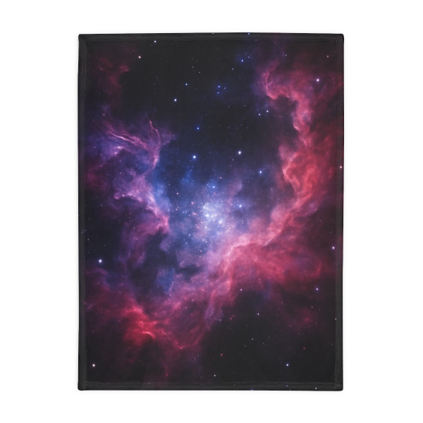 Ethereal Cosmic Voyage - Plush Fleece Blanket