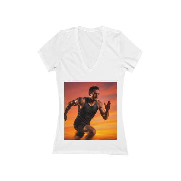 Endurance Spirit Unleashed - Women's Jersey Short Sleeve Deep V-Neck Tee