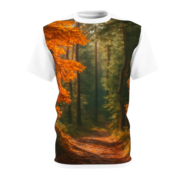 Golden Autumn Retreat - Unisex Cut & Sew Tee (AOP)