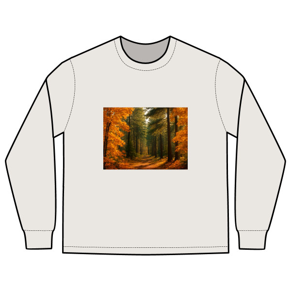 Golden Autumn Retreat - Men's Heavy Faded Long Sleeve Tee