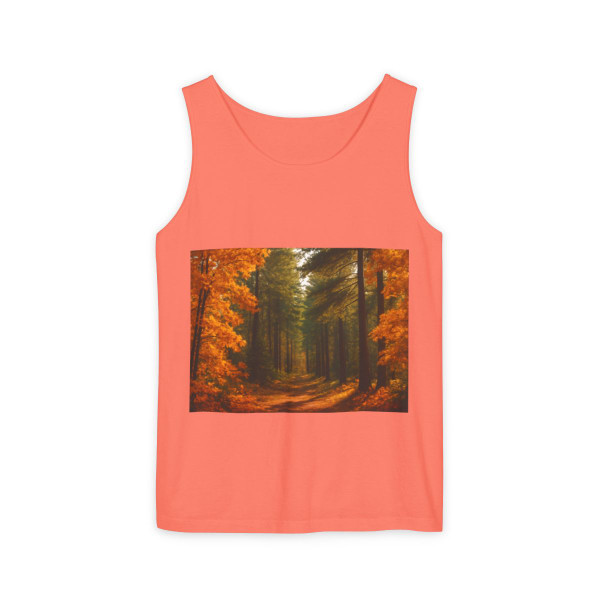 Golden Autumn Retreat - Unisex Garment-Dyed Tank Top