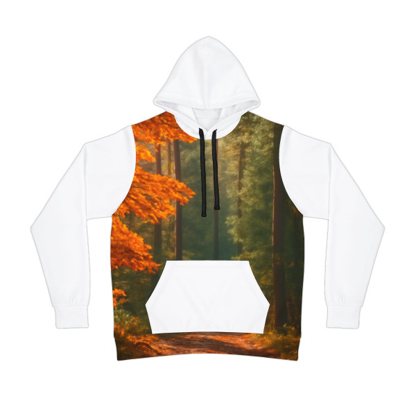 Golden Autumn Retreat - Athletic Hoodie (AOP)