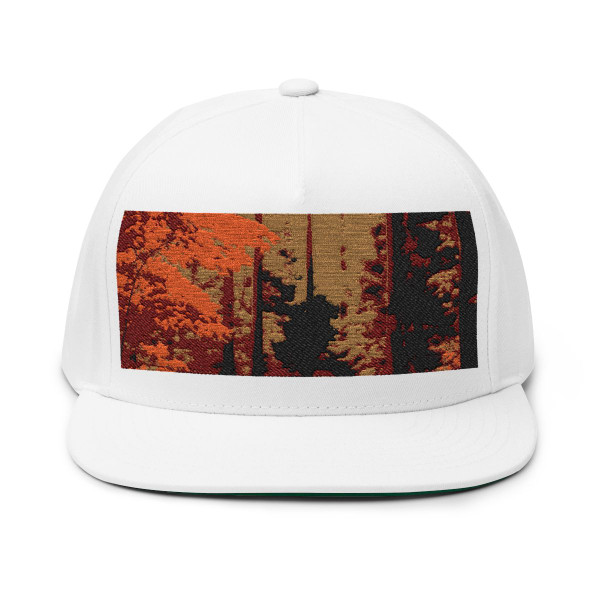 Golden Autumn Retreat - Flat Bill Cap (Embroidery)