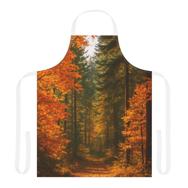 Golden Autumn Retreat - Apron, 5-Color Straps (AOP)