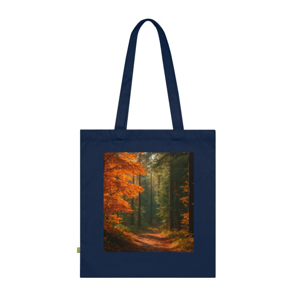 Golden Autumn Retreat - Organic Cotton Tote Bag