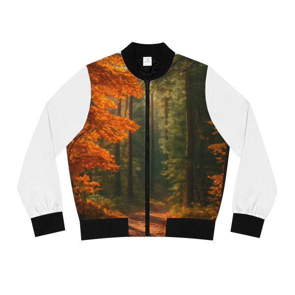 Golden Autumn Retreat - Women's Bomber Jacket (AOP)