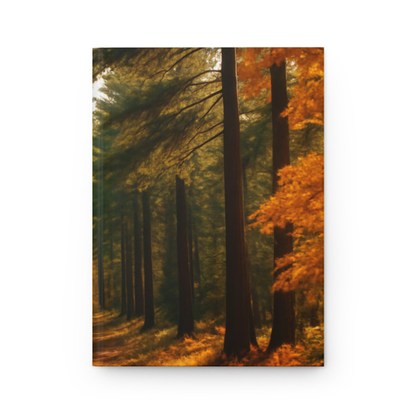 Golden Autumn Retreat - Hardcover Journal Matte