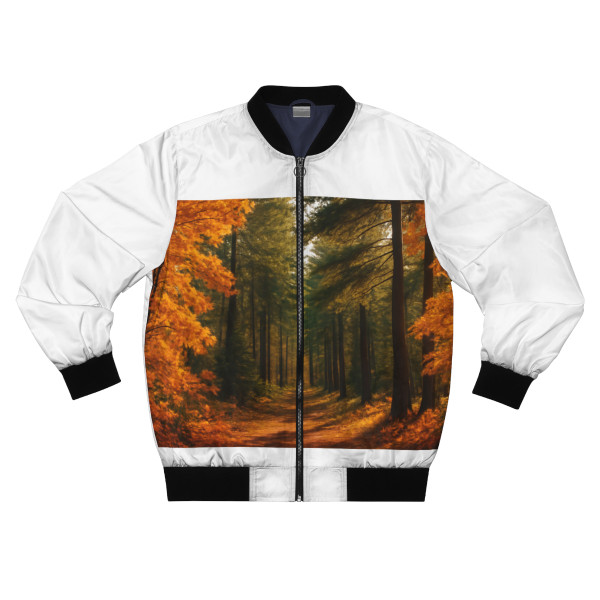 Golden Autumn Retreat - Men's Bomber Jacket (AOP)