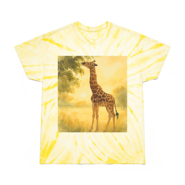 Gentle Giraffe Glow - Tie-Dye Tee, Cyclone