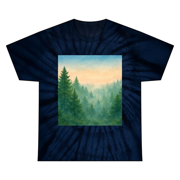 Whispering Pines - Unisex Tie Dye Cotton Tee