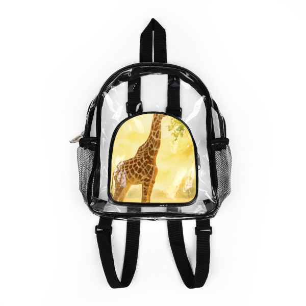 Gentle Giraffe Glow - Clear Stadium Backpack