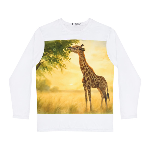 Gentle Giraffe Glow - Men's Long Sleeve Shirt (AOP)