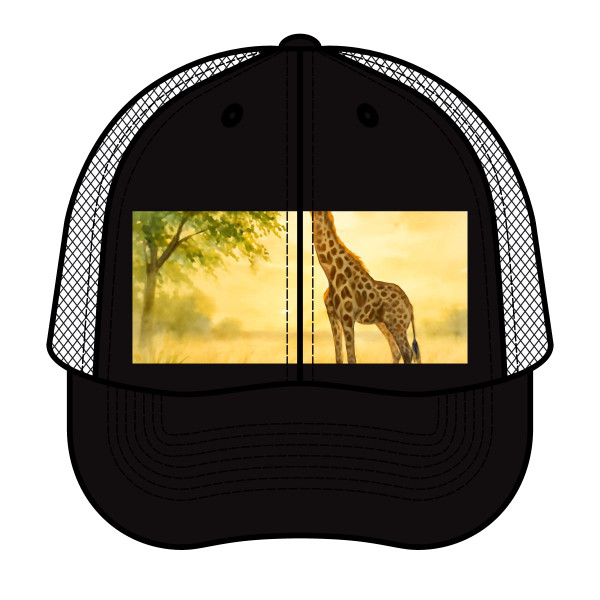 Gentle Giraffe Glow - Trucker Retro Hat