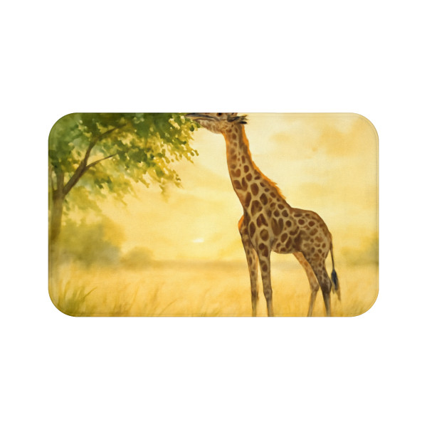 Gentle Giraffe Glow - Bath Mat